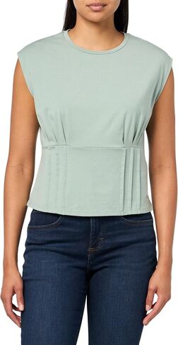 GUESS Women's Eco Sleeveless Karmen Corset Tee in Kuwait