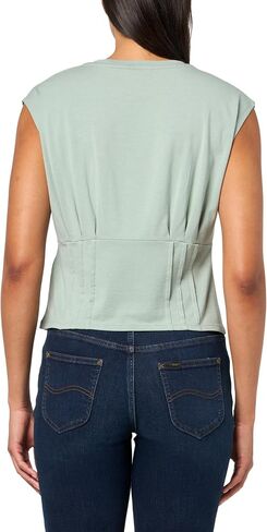 GUESS Women's Eco Sleeveless Karmen Corset Tee in Kuwait