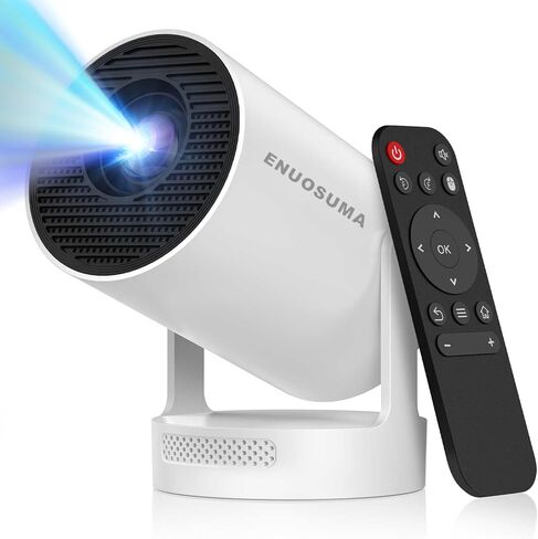 جهاز عرض صغير مع WiFi 6 و Bluetooth 5 ، HY320 Full HD 4K Support ، جهاز العرض المحمول Android 11 ، 300ANSI Auto Keystone Correction 130 " in Kuwait