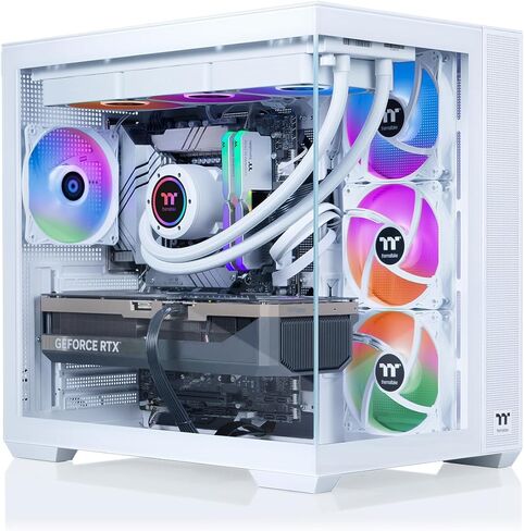 Thermaltake LCGS View i1480S-380 Gaming Desktop (Intel® Core™ i9-14900KF, ToughRam 32GB DDR5 6000MT/s RGB Memory, NVIDIA® GeForce RTX™ 5080, 1TB NVMe M.2, WiFi, Windows 11) V38S-Z790-580-LCS in Kuwait