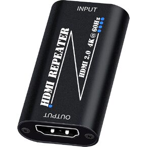 HDMI Booster,HD Amplifier Repeater 4K 60hz, HD Extender Amplifier Female to Female Cable Adapter,30M/100Ft HDMI 2.0 Signal Booster for PS4/DVD/TV Box etc with USB-C Power Supply Port in Kuwait