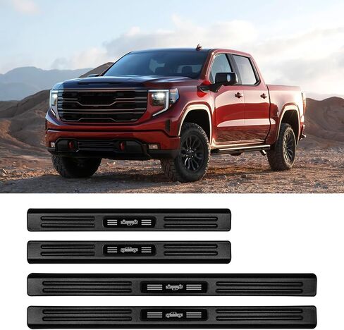 ABS Material Door Sill Protector متوافق مع Toyota Prius 2023 2024 2025 (تشمل الهجين) LE/XLE/Limited/Nightshad Door Sill Sill Sill in Kuwait