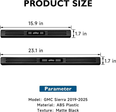 ABS Material Door Sill Protector متوافق مع Toyota Prius 2023 2024 2025 (تشمل الهجين) LE/XLE/Limited/Nightshad Door Sill Sill Sill in Kuwait