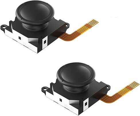 AKNES Switch JoyCon Joystick Replacement, Upgrade Drift-Free TMR Electromagnetic Joystick for Switch LCD/OLED Joy Con/Switch Lite, Repair Tool Kit, Thumb Stick Cap in Kuwait