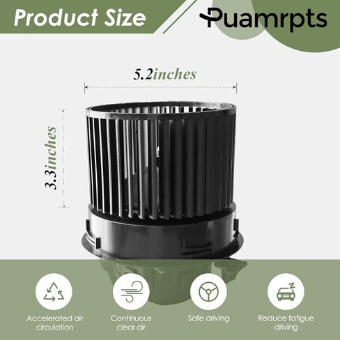 AC Heater Blower Motor Assembly - Compatible with Sentra 2013-2017, Tsuru 2013-2017, 1.6L, 1.8L, Sedan - Replace# 700295, 272263SG0A in Kuwait