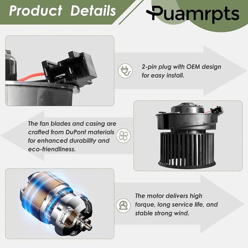 AC Heater Blower Motor Assembly - Compatible with Sentra 2013-2017, Tsuru 2013-2017, 1.6L, 1.8L, Sedan - Replace# 700295, 272263SG0A in Saudi Arabia