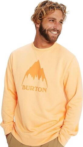 Burton Men's Oak Pullover Crew, Forest Moss Heather, L in Saudi Arabia