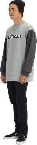 Burton Men's Oak Pullover Crew, Forest Moss Heather, L in Saudi Arabia
