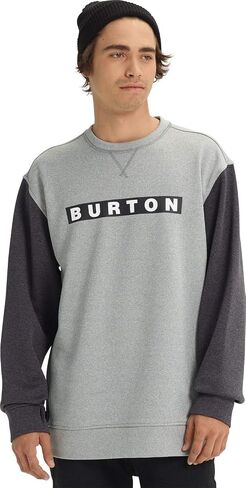 Burton Men's Oak Pullover Crew, Forest Moss Heather, L in Saudi Arabia