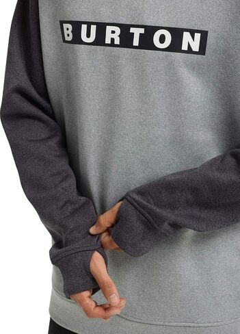 Burton Men's Oak Pullover Crew, Forest Moss Heather, L in Saudi Arabia