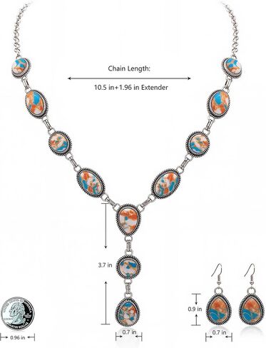 Rustic Couture's Western Necklace Earrings Jewelry Set for Women in Saudi Arabia