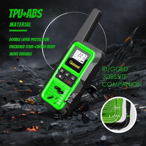 G2Pro+ IP67 Waterproof Floating Walkie Talkies with Double PTT, FM Radio, SOS & NOAA Weather Alerts, 2W Long Range Two-Way Radios for Adults, VOX Enabled, Rechargeable Lithium Battery (4 Pack) in Saudi Arabia
