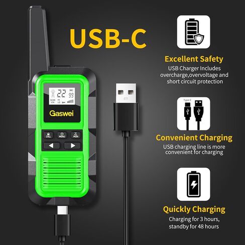 G2Pro+ IP67 Waterproof Floating Walkie Talkies with Double PTT, FM Radio, SOS & NOAA Weather Alerts, 2W Long Range Two-Way Radios for Adults, VOX Enabled, Rechargeable Lithium Battery (4 Pack) in Saudi Arabia