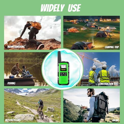 G2Pro+ IP67 Waterproof Floating Walkie Talkies with Double PTT, FM Radio, SOS & NOAA Weather Alerts, 2W Long Range Two-Way Radios for Adults, VOX Enabled, Rechargeable Lithium Battery (4 Pack) in Saudi Arabia