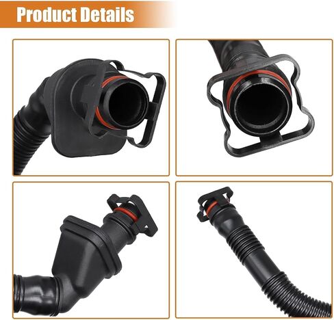 Car Crankcase Vent Hose from Valve Cover Compatible with BMW 135i 335i 535i 640i X1 X3 X4 X5 X6 2011 2012 2013 2014 2015 2016 2017 Replaces# 11127584128 7584128 in Saudi Arabia