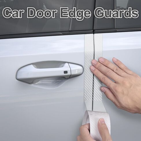 Arespark Car Door Edge Protection Clear Vinyl Wrap Universal Door Sill Guard Anti-Collision Ratch-Ratch Film ، Rolf Paint Protection Roll مع أدوات مجانية (2 × 30 قدمًا) in Kuwait