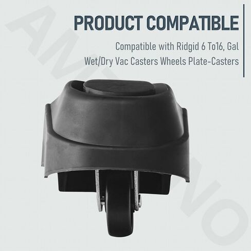 12388 Foot Caster & 12293 Caster Wheel Kit for Ridgid 6 & 16 Gal Wet/Dry Vacuum ، يستخدم لأعضاء اللوحة (2) in Saudi Arabia