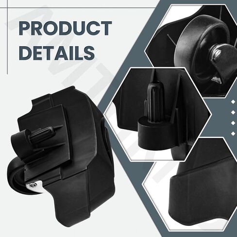 12388 Foot Caster & 12293 Caster Wheel Kit for Ridgid 6 & 16 Gal Wet/Dry Vacuum ، يستخدم لأعضاء اللوحة (2) in Saudi Arabia
