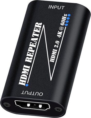 HDMI Booster,HD Amplifier Repeater 4K 60hz, HD Extender Amplifier Female to Female Cable Adapter,30M/100Ft HDMI 2.0 Signal Booster for PS4/DVD/TV Box etc with USB-C Power Supply Port in Kuwait