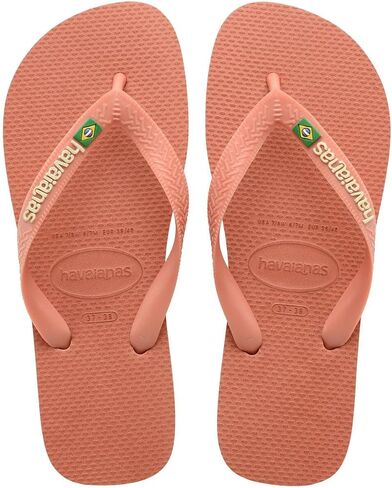 Havaianas Women's Brazil Logo Flip Flops Sandals, Pop Yellow, 6 in Saudi Arabia