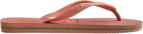 Havaianas Women's Brazil Logo Flip Flops Sandals, Pop Yellow, 6 in Saudi Arabia