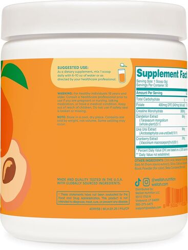 Pump-It-Up Creatine (100 Servings, Unflavored) - Creatine Monohydrate with Dandelion, Uva Ursi, & Cranberry Extract in Saudi Arabia
