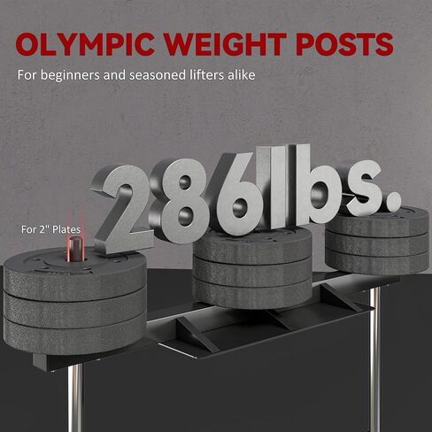Soozier Vertical Leg Press Machine, 660LBS Capacity, Leg Strength Training Machine with Adjustable Leg, Back, and Head Positions for Home Gym, 2" Olympic Plate Compatible in Saudi Arabia