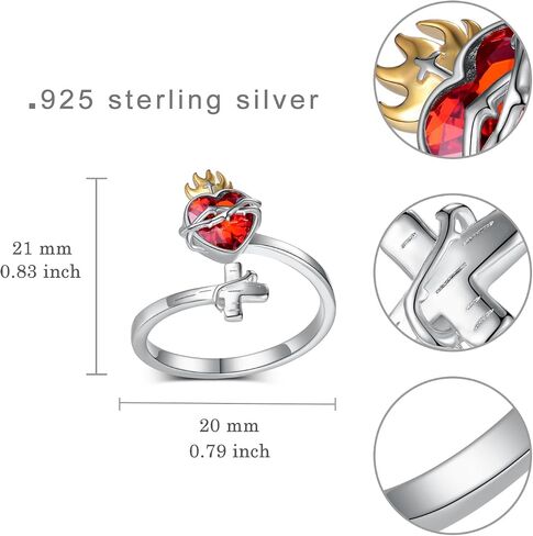 حلقة ملعقة البومة من Moonstone 925 Sterling Silver Fild Thumb Ring Powl Hompts للنساء in Saudi Arabia