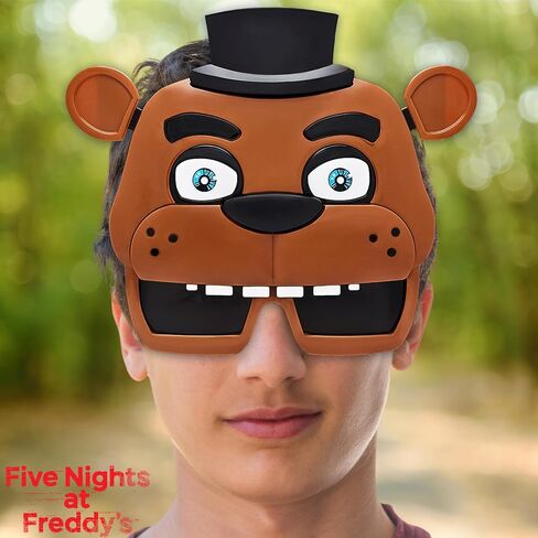 Sun-Staches Official Freddy Fazbear Sunglasses | Five Nights at Freddy's Costume Accessory | One Size Fits Most in Saudi Arabia