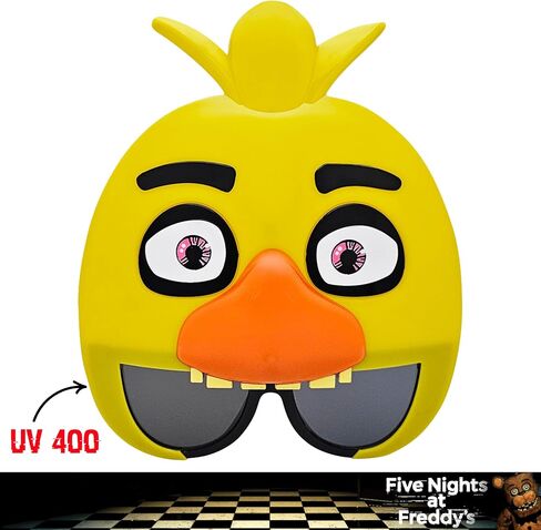 Sun-Staches Official Freddy Fazbear Sunglasses | Five Nights at Freddy's Costume Accessory | One Size Fits Most in Saudi Arabia
