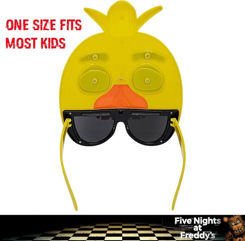 Sun-Staches Official Freddy Fazbear Sunglasses | Five Nights at Freddy's Costume Accessory | One Size Fits Most in Saudi Arabia