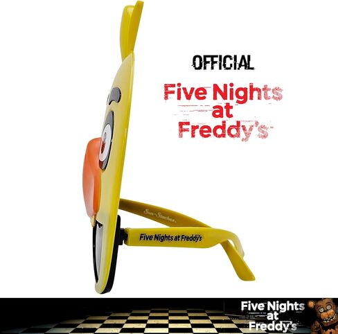 Sun-Staches Official Freddy Fazbear Sunglasses | Five Nights at Freddy's Costume Accessory | One Size Fits Most in Saudi Arabia