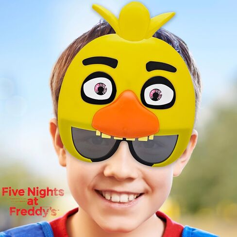 Sun-Staches Official Freddy Fazbear Sunglasses | Five Nights at Freddy's Costume Accessory | One Size Fits Most in Saudi Arabia