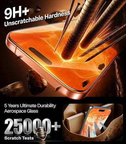 Torras Diamond Shield for iPhone 14 Pro Max Protector [حماية من الدرجة العسكرية] 9H+ Glass مقسّنًا [DATENT] in Saudi Arabia