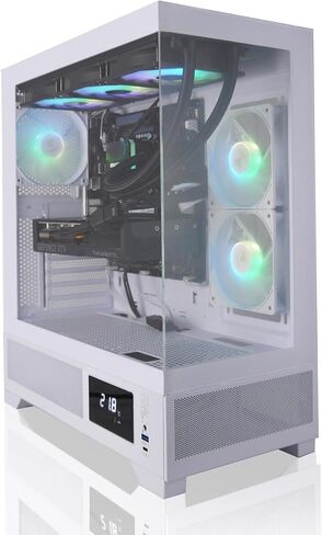 AVGPC Whirlwind Gaming PC | AMD Ryzen 7 9700x Zen 5 | Geforce RTX 5070 | 32GB 6000MHz DDR5 | 1tb NVME M.2 SSD | 360mm AIO السائل التبريد | wifi/ac | Windows 11 Home Black in Kuwait