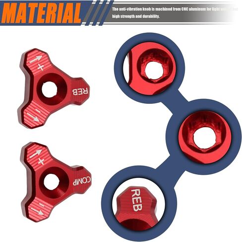 48mm Front Shock Absorber Fork Knob Adjuster Bolt Compatible with EXC SX SXF XCW XCF EXCF EXCR 125 150 250 300 350 400 450 500 525 Orange in Saudi Arabia