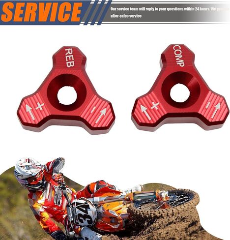 48mm Front Shock Absorber Fork Knob Adjuster Bolt Compatible with EXC SX SXF XCW XCF EXCF EXCR 125 150 250 300 350 400 450 500 525 Orange in Saudi Arabia