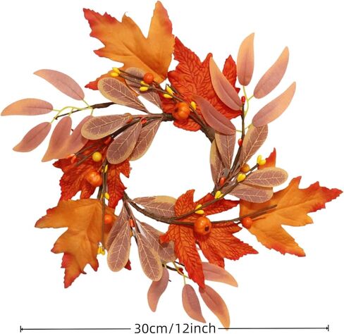 2 PCS حلقات شمعة الوطنية الزهور المختلط الأحمر والبحرية التوت الأزرق وحلقات شمعة النجوم ، ديكور يوم الذكرى في الرابع من يوليو للشمعة العمود (متعدد الألوان) in Kuwait