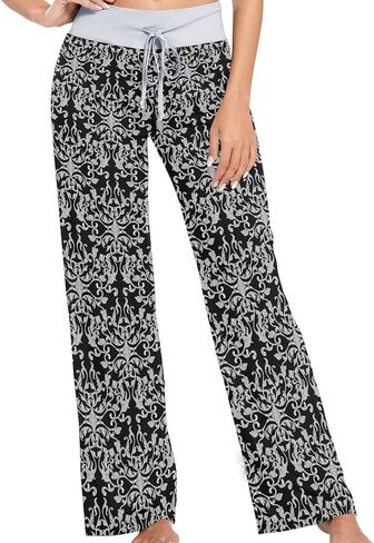 Naanle Women's Trendy Funny Pattern Girls Comfy Casual Pajama Pants Large Soft Drawstring Yoga Lounge & Sleepwear Bottom in Saudi Arabia