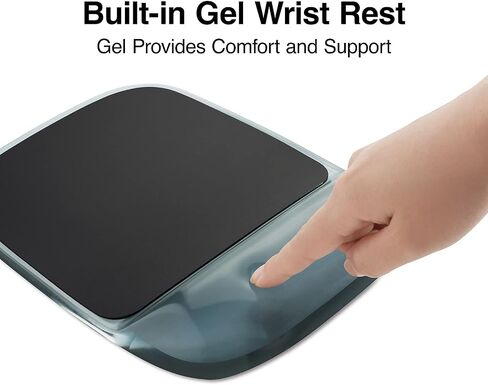 Staples 811891 Gel Mouse Pad/Wrist Rest Combo Blue Crystal (18259) in Saudi Arabia