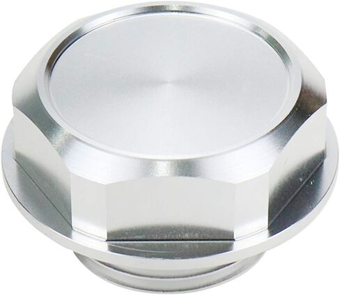 Modengzhe Oil Filler Cap Compatible with Honda FIT EK Civic EG if Applicable, Silver Tone Aluminum Alloy Gas Engine Fuel Tank Cover for Car Modification in Saudi Arabia