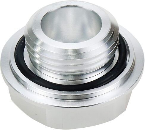 Modengzhe Oil Filler Cap Compatible with Honda FIT EK Civic EG if Applicable, Silver Tone Aluminum Alloy Gas Engine Fuel Tank Cover for Car Modification in Saudi Arabia