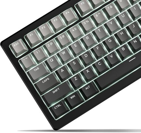 X XVX Shine من خلال Ceycaps PBT ، مفاتيح مخصصة 60 75 100 ٪ OEM ملفات تعريف ، قبعات مفتاح Doubleshot تم تعيينها لـ 61/64/68/84/87/100/104/108 لوحة مفاتيح ميكانيكية للألعاب ، التدرج الرمادي in Kuwait