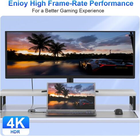 USB C إلى محول HDMI ، 4K USB Type-C إلى محول HDMI [Thunderbolt 4/3Compatible] متوافق مع iPhone 15/15PRO/15Promax ، MacBook Air/Pro in Kuwait