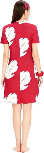 Poboola Lilo Costume Adult Lilo Dress Women Red Hawaiian Dress Halloween Cosplay Summer Island Princess Party Novelty Outfit in Kuwait