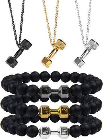 Long tiantian Heavy Bracelet for Mens Heavy Bracelets Dumbell Iron Bracelet Weighted Bracelets for Men Jewelry Gifts for Christmas in Saudi Arabia