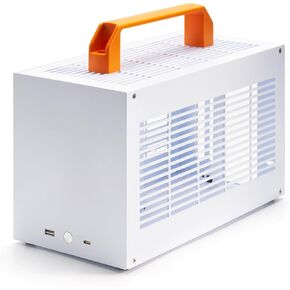 k49-bl mini itx case-8.3L عامل شكل صغير ، يدعم GPU حتى 300 مم ، وبرودة وحدة المعالجة المركزية حتى 69 مم ، و SFX PSU ، و USB 3.0 و Type-C الأمامية I/O ، تشمل اللوحة الجانبية الأكريليك ومقابض حمل in Kuwait