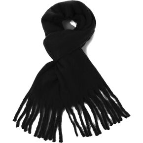 وشاح بطانية كبير الحجم للنساء لفصل الشتاء والخريف أوشحة سميكة منقوشة من الكشمير الناعم مع مهدب in Kuwait