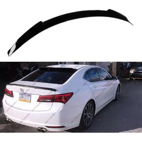 جناح خلفي للسيارة متوافق مع 2015-2020 Acura TLX، جناح منقار البط يناسب سيارات سيدان 15-20 ذات 4 أبواب، شفة جناح سبويلر عالية الركلة (نمط ألياف الكربون) in Kuwait