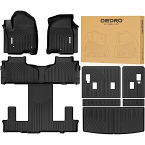 الحصير Oedro Floor Fits لـ Chevrolet Tahoe/ GMC Yukon 2021-2025 W/ 7 مقعد ، مخصص TPE TPE All Weather Trunk مع مسند الظهر لإكسسوارات Chevy Taho in Kuwait